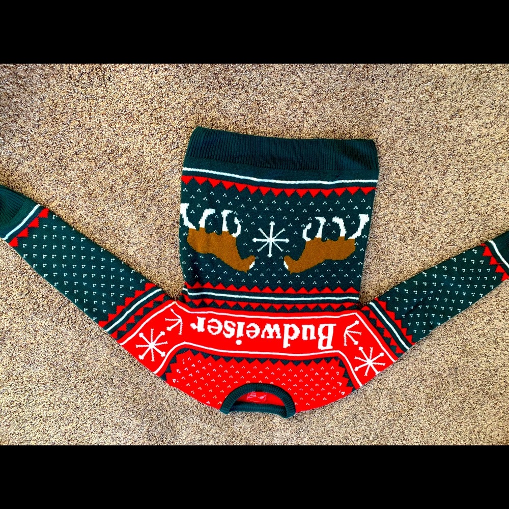 Budweiser Christmas sweater